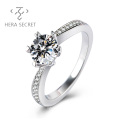 High Quality Classic Gic Certification Real Diamond Ring Women Natural Diamond Jewelry